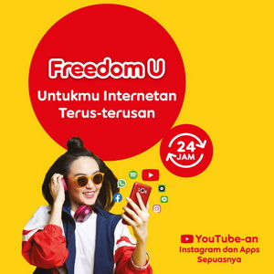 Paket Data Indosat - 1 GB Freedom U
